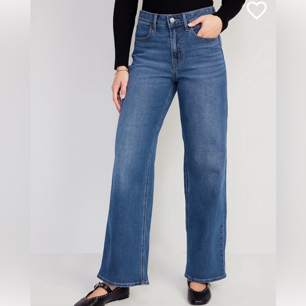 Wide leg jeans